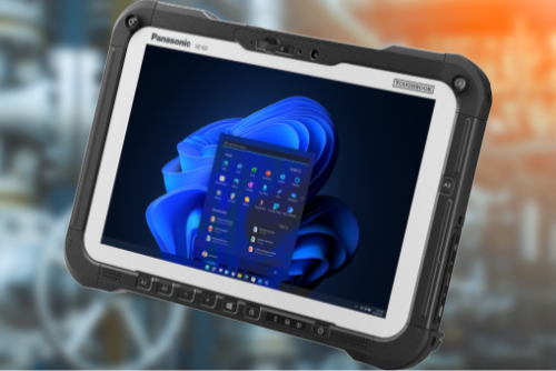 A Panasonic TOUGHBOOK fully rugged tablet
